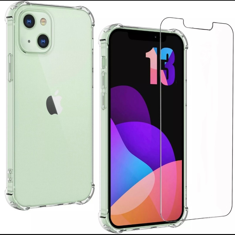 iphone 13 Pro Max Case Clear Includes Screen Protector